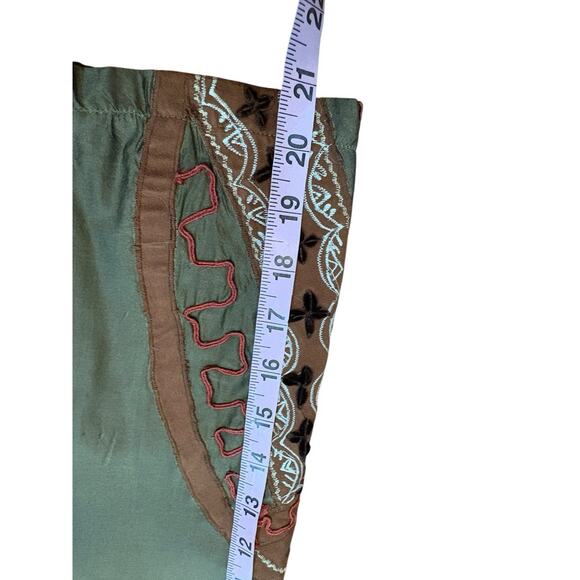 Vtg 90s Life Style Petite Jacket Patch‎ Work Velvet Burn Out Fall Boho Sz M Art - Picture 13 of 13